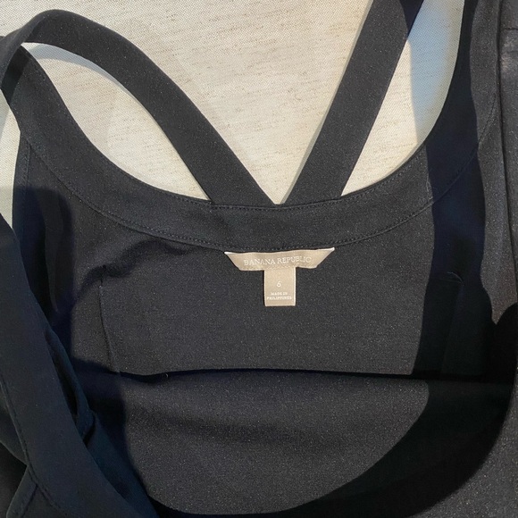 NWOT - Banana Republic LBD Black Mini Dress - Picture 2 of 6